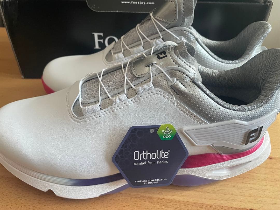 FootJoy ゴルフシューズ 女性用 ホワイト/シルバー/ピンク