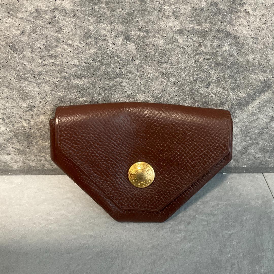 HERMES エルメス　ケース　ルヴァンキャトル　小銭入れ　財布　茶色