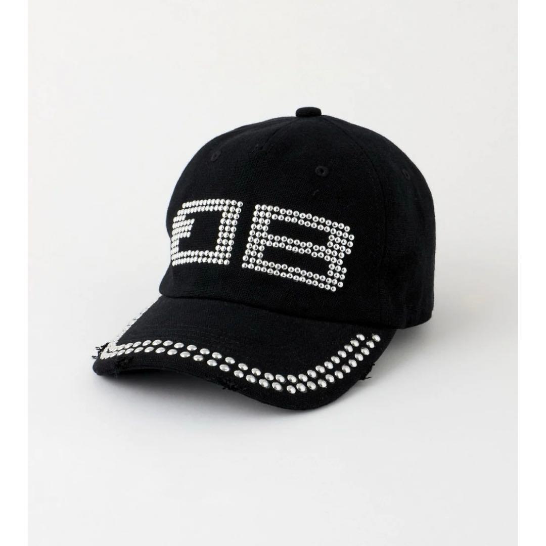 BEEDEN キャップ 帽子 黒 BD STUDS DAMAGE CAP25SS
