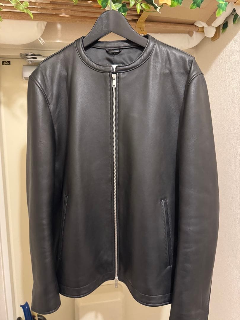 UNITED TOKYO 黒 ライダース ラムレザーシングルジャケット サイズ3
