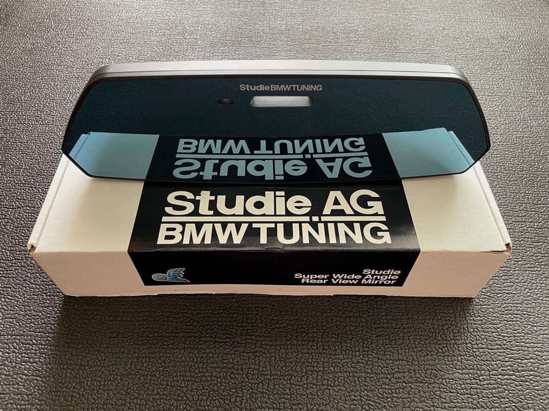 美品箱付き★Studie AG ブルーレンズ ロゴ有 後期Lci ルームミラー Studie AG Wide Angle Rear View Mirror – Studie BMW WONDERLAND
