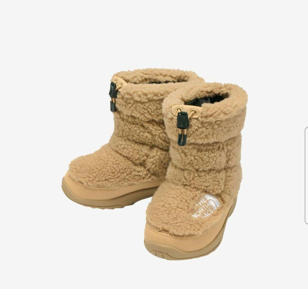 ノースフェイス　キッズ　ヌプシ　ブーティ　22㎝　ベージュ