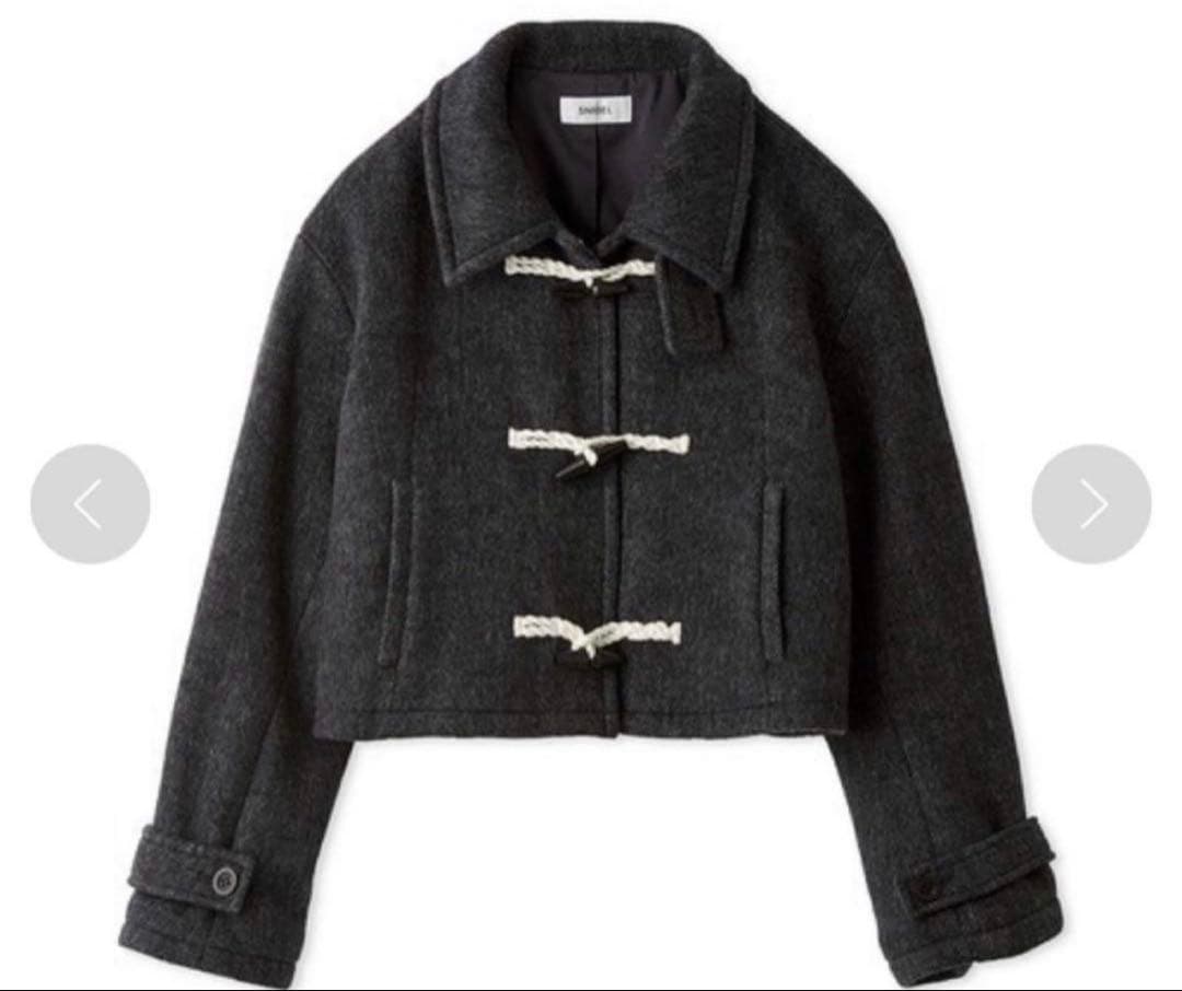 SNIDEL 2024AW ウールシャギー ショートダッフル 0 S グレー