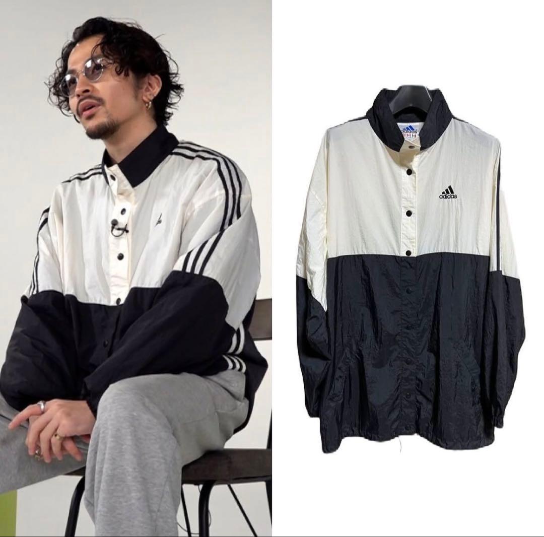幻級 adidas 90s ナイロンコーチジャケット 常田大希着用 同型同色