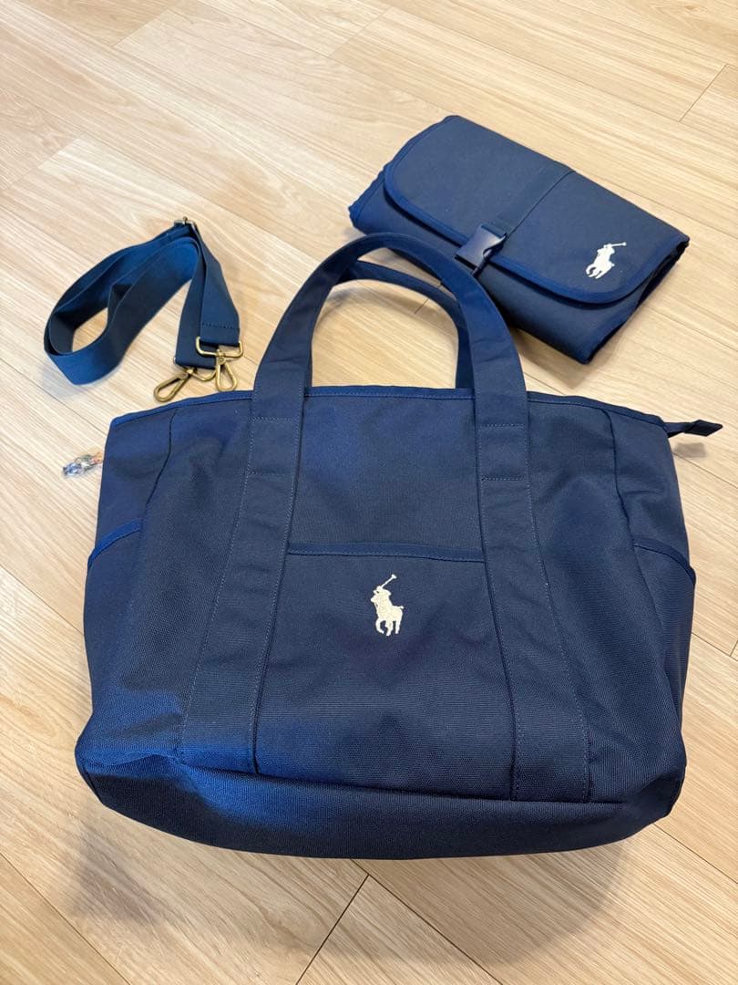 Ralph Lauren ネイビー トートバッグ　マザーズバック