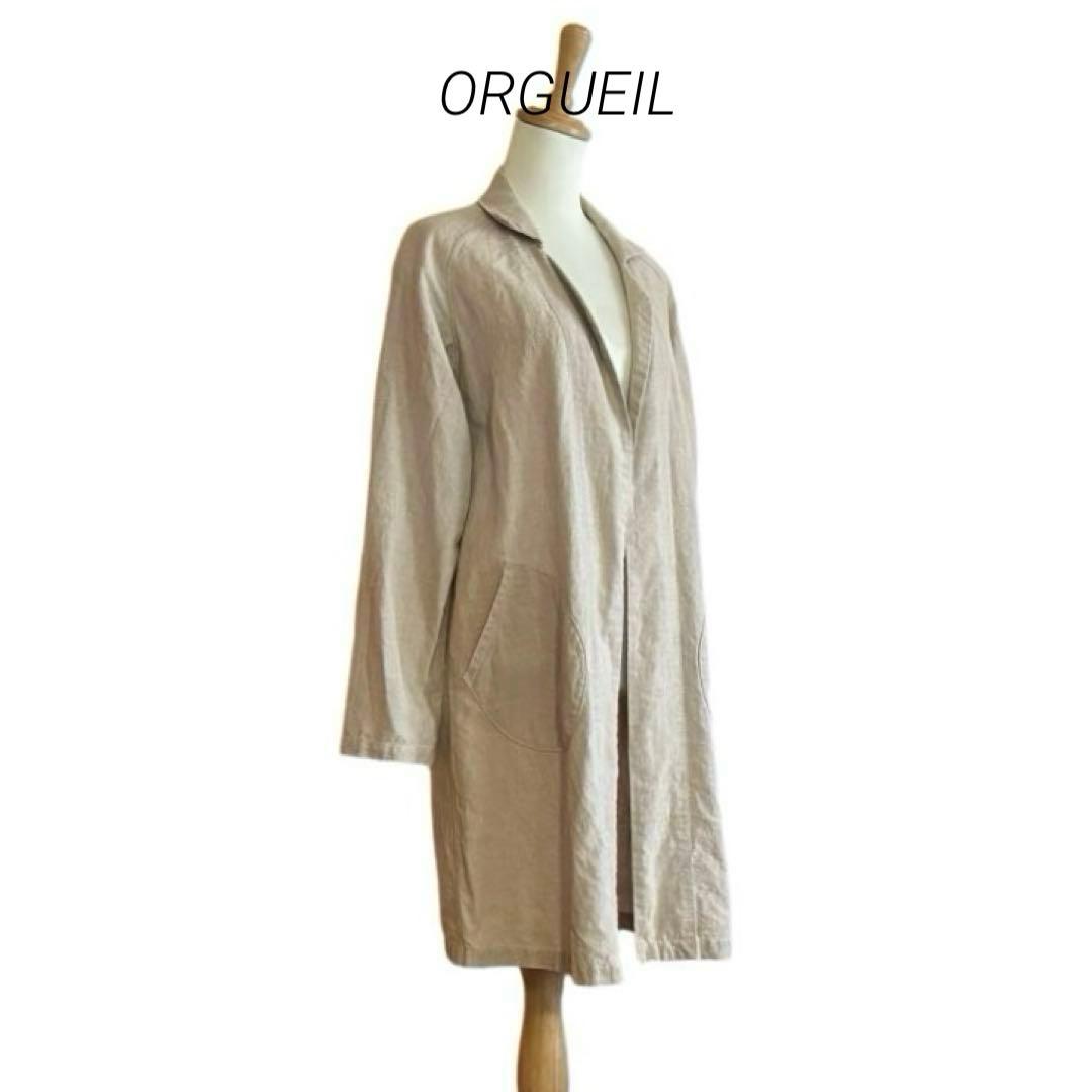 【ORGUEIL】 リネン100% ガウンコート