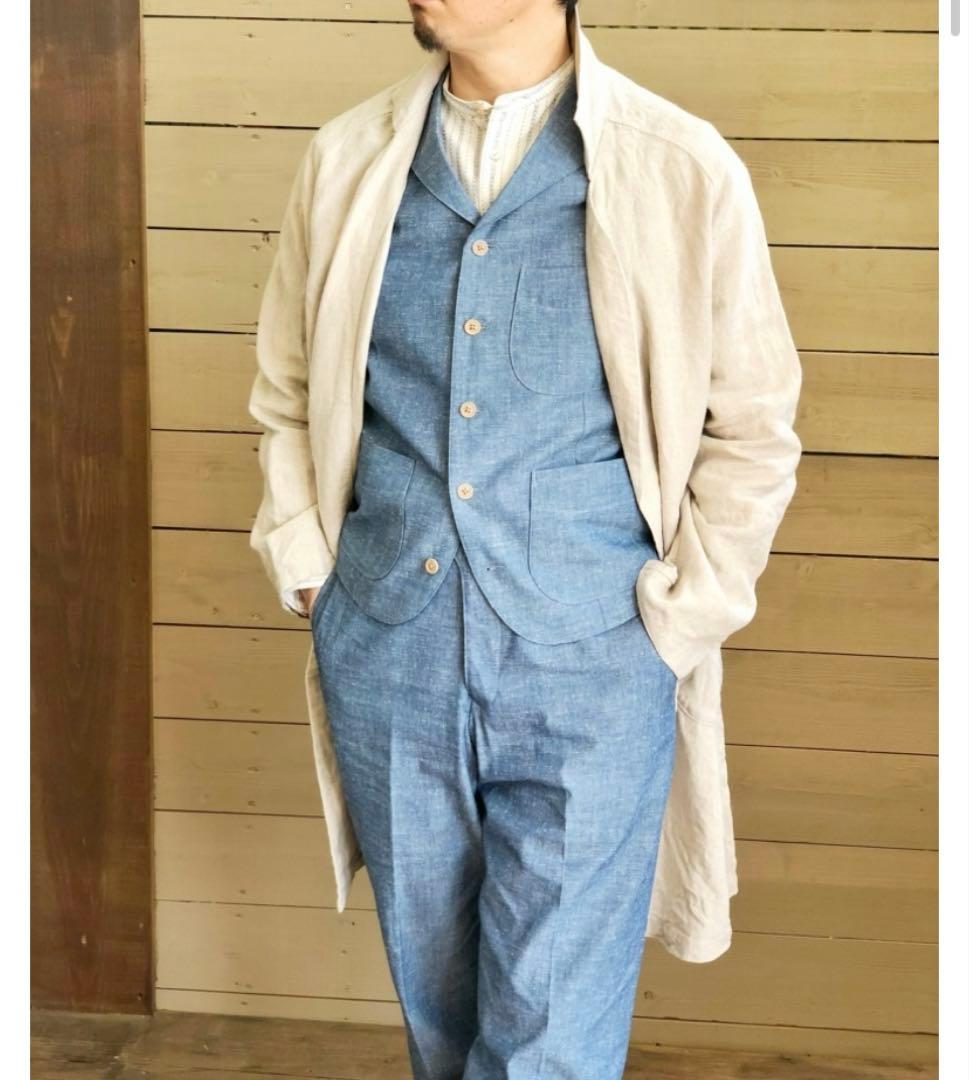 ORGUEIL】 リネン100% ガウンコート