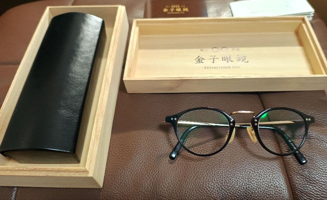 金子眼鏡　kv-66　新品　度無し　ブラック