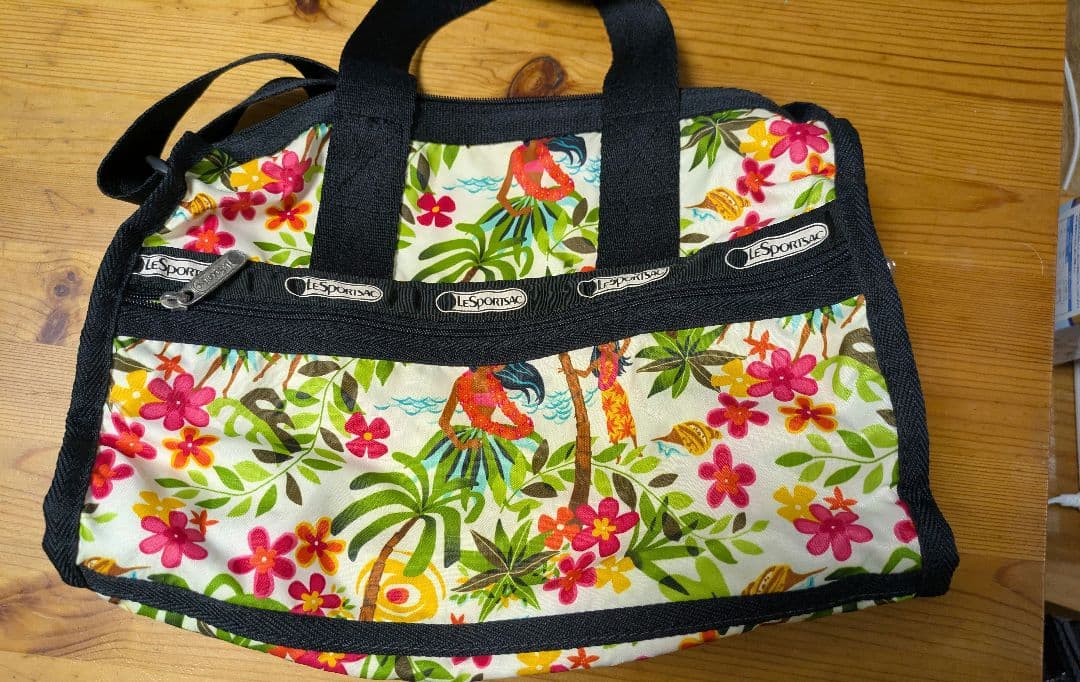 ハワイ限定】レスポートサック ミニボストンバッグ フラガール柄