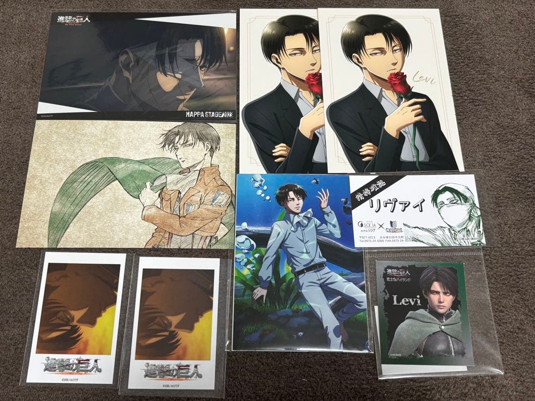進撃の巨人 リヴァイ WIT STUDIO アニメイトフェア ポストカード 他