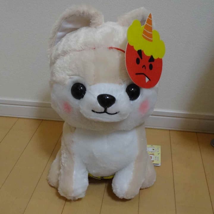 豆しば三兄弟　さすけ　昔ばなし　鬼　BIG ぬいぐるみ