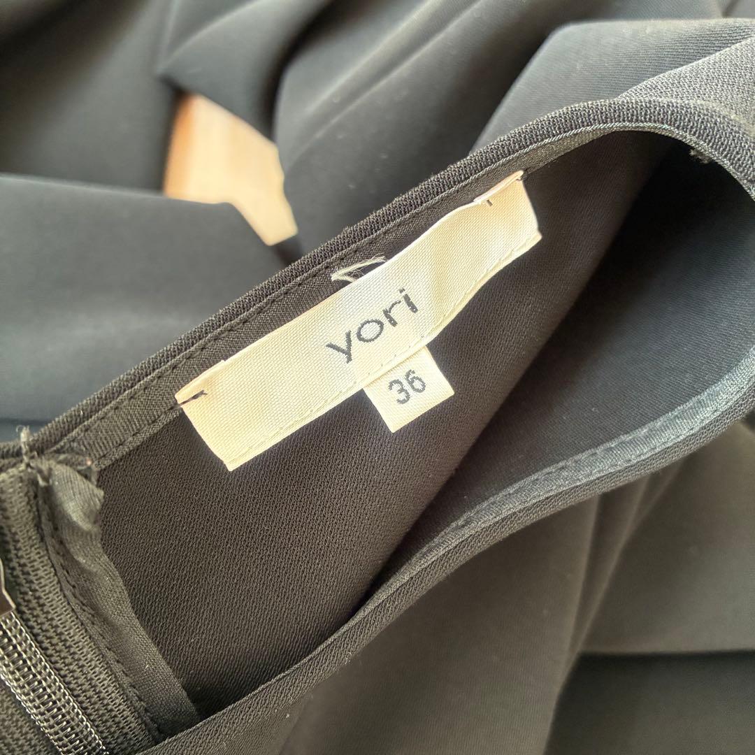 yori ハーフスリーブティアードブラウス ブラック 36 - メルカリ