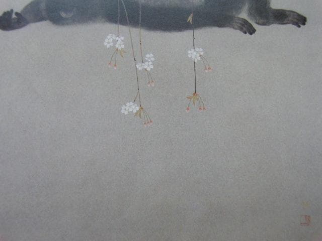 西野陽一、【花】、希少な額装用画集画、新品高級額 額装付、状態良好