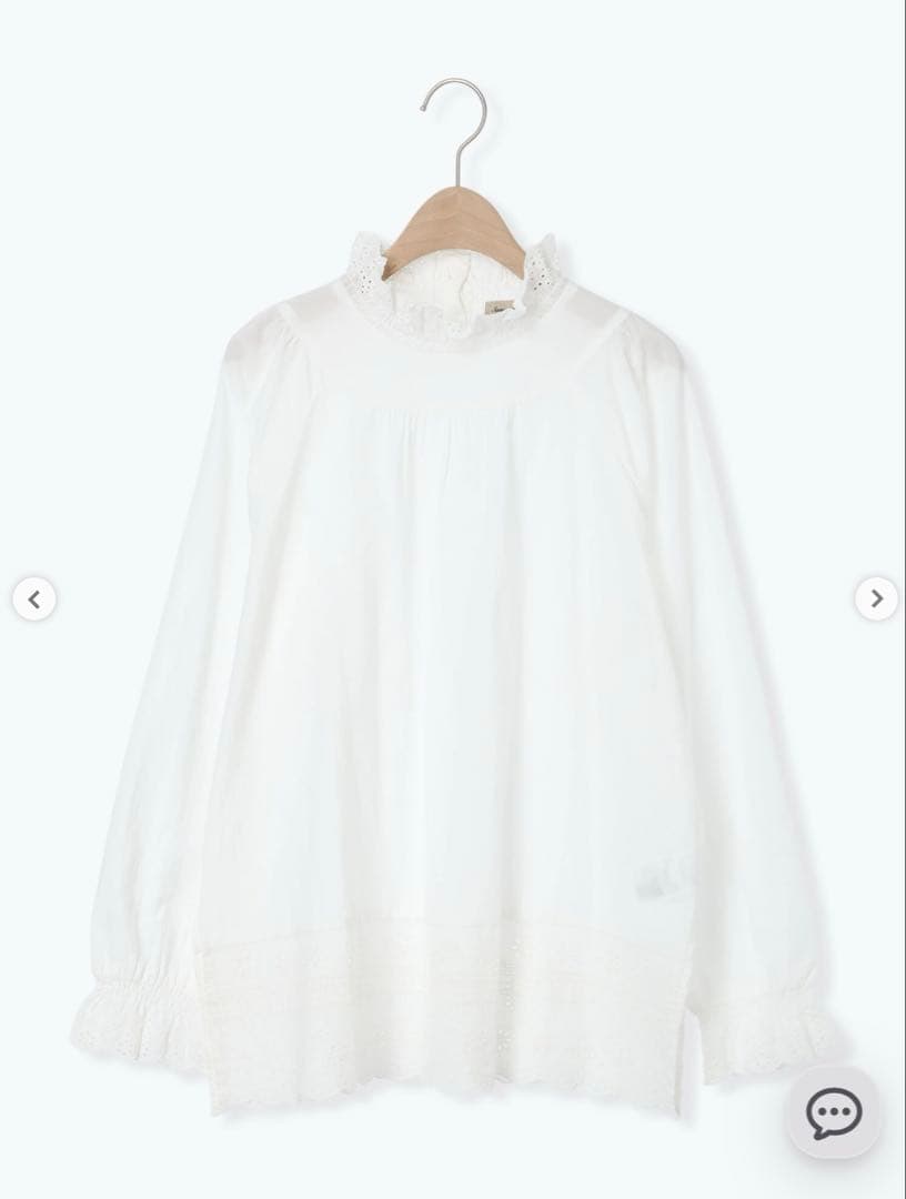 サマンサモスモス スカラップレースブラウス キナリとオフホワイト 2枚