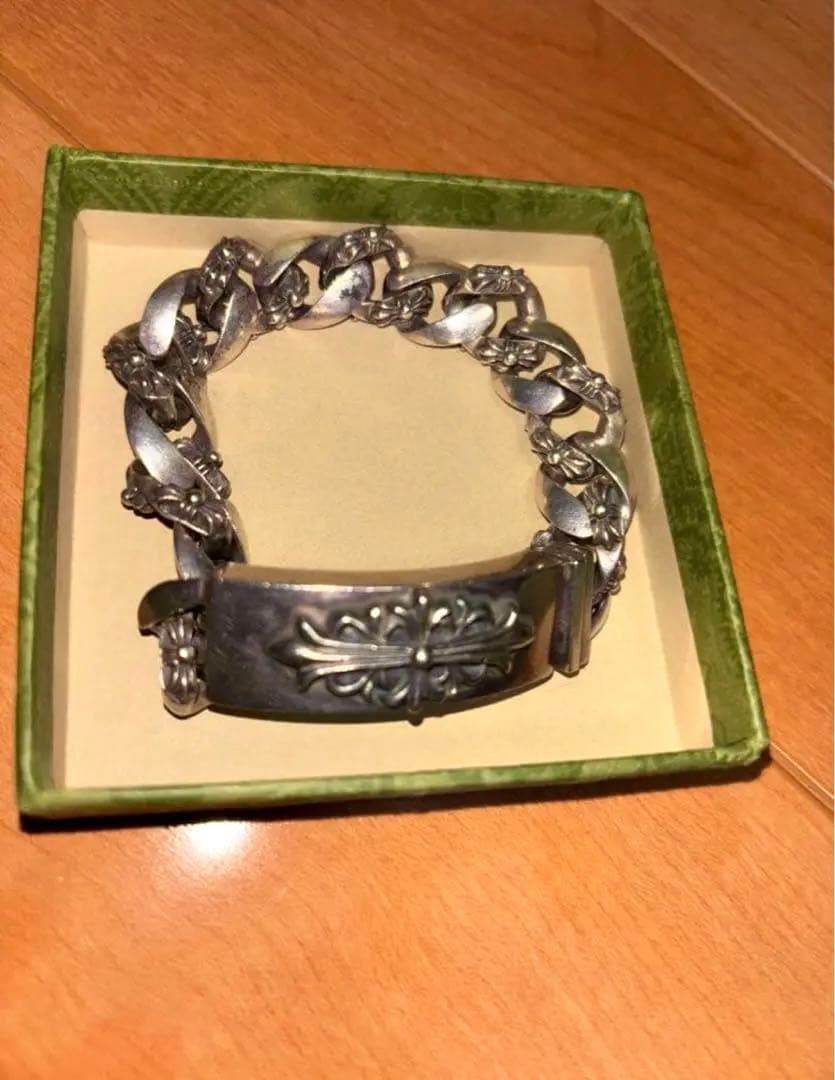 クロムハーツ フローラルクロス IDブレスレット