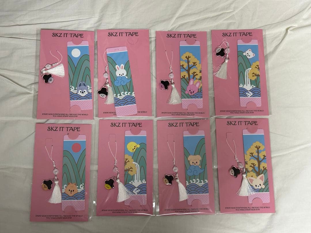 スキズ　ブックマーク　8個セット　コンプリート Stray Kidsラベル缶 8本コンプリートセット ※お好きな【オリジナルアク