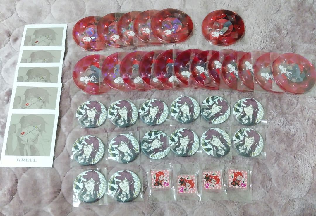 黒執事 Black Label アクリルコースター 缶バッジ フォトカ グレル