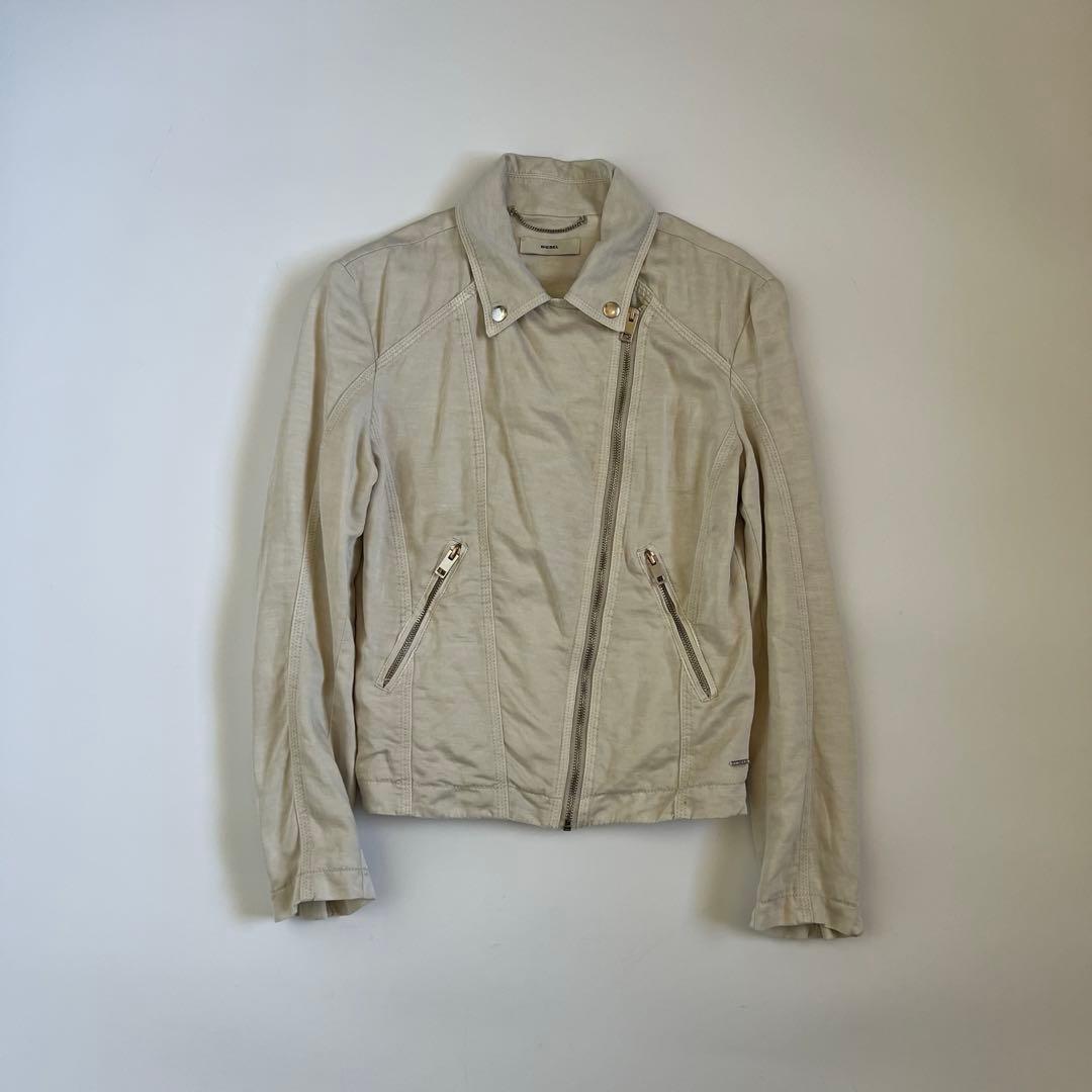 ジャケット・アウター DIESEL 2010s Linen Cotton Rider's Jacket