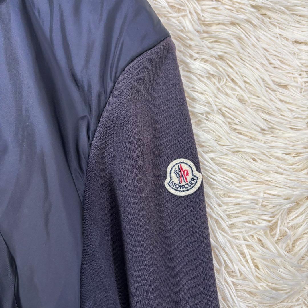 モンクレール マグリア カーディガン S 異素材 ダブルジップ ロゴ