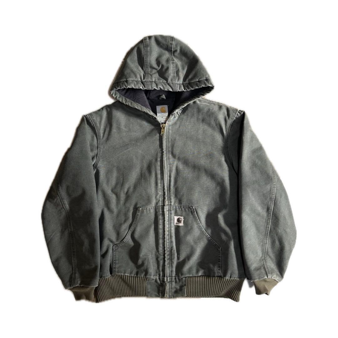 Carhartt　ダックパーカー　カーキ　L Carhartt（カーハート） パーカー 裏起毛ジップパーカー キッズ 子供服