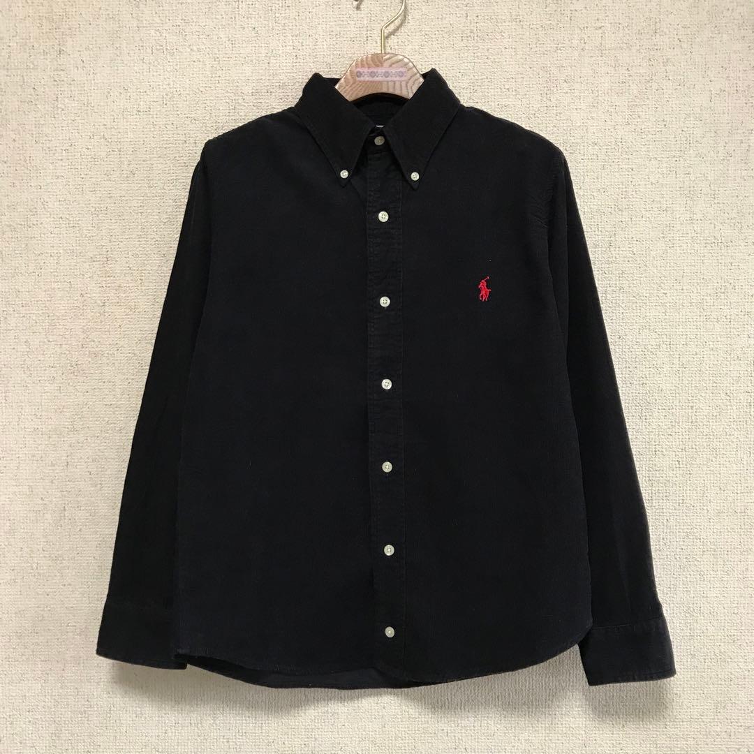 ポロラルフローレン　コーデュロイシャツ黒