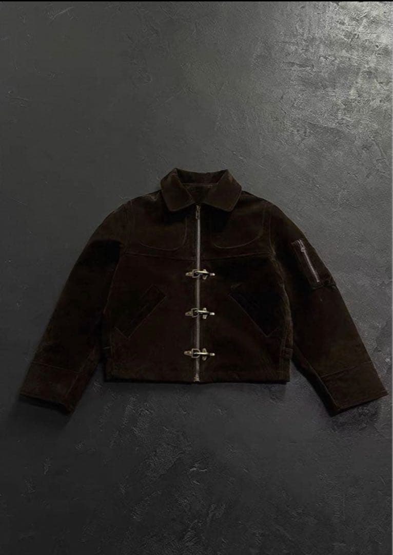 短丈 ファイヤーマンジャケット スウェード opium archive - メルカリ
