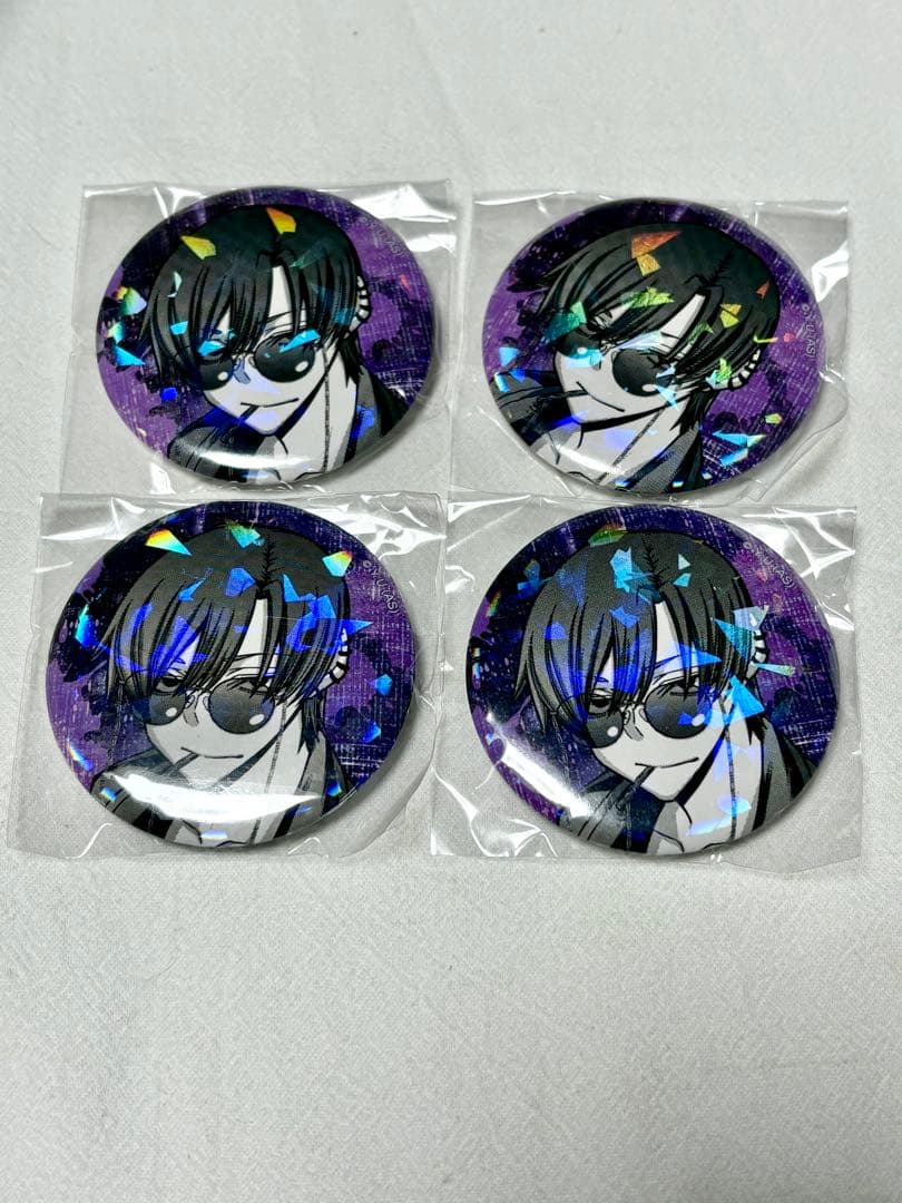 桃源暗鬼　ホログラム缶バッジvol.7 朽森紫苑 ４点セット