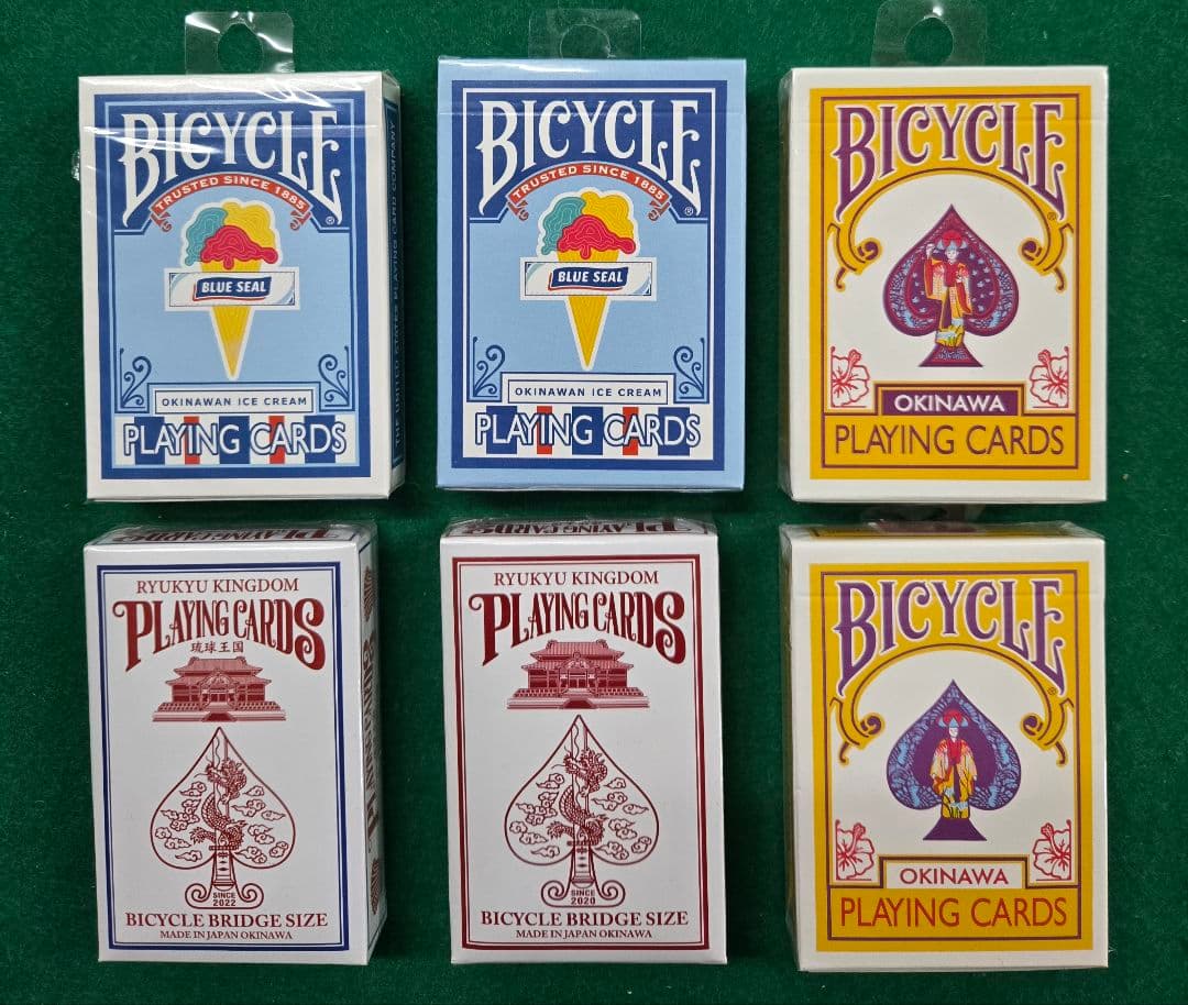 【新品】沖縄バイスクルトランプ レアデック 6個セット ブルーシール