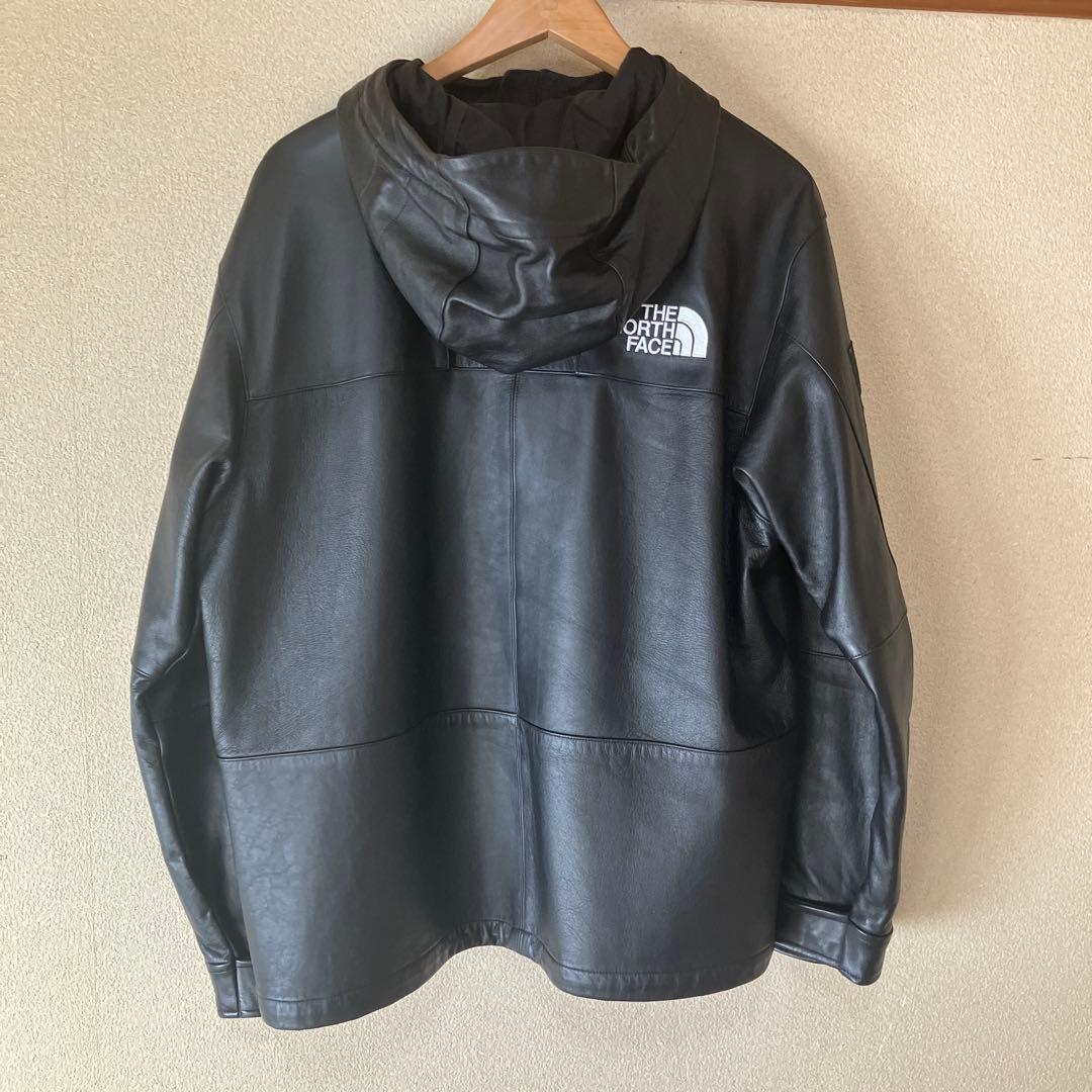 シュプリーム ザノースフェイス コラボ、レザー マウンテン パーカー