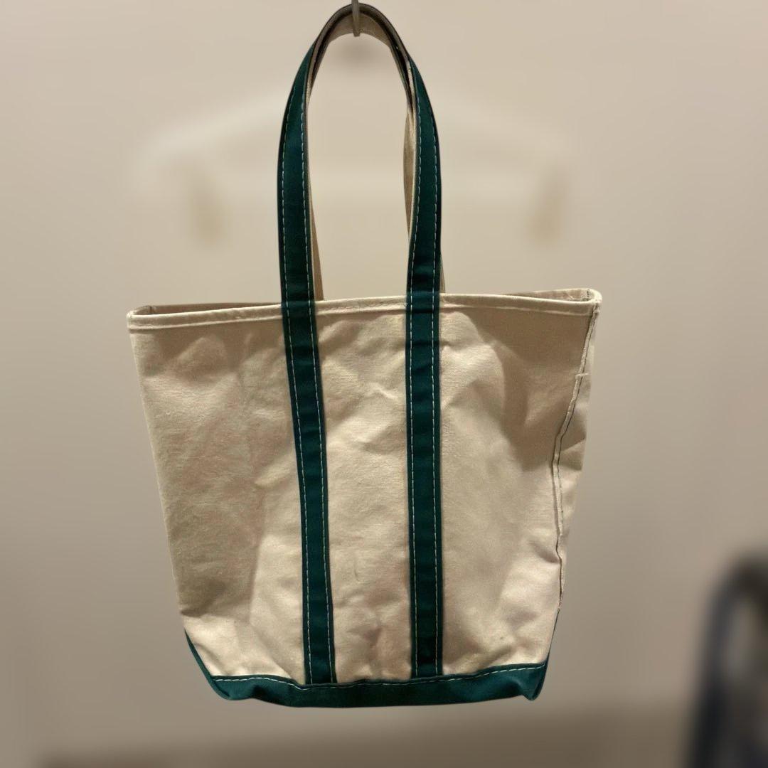 2色タグ80sL.L.BEANトート緑トールサイズ
