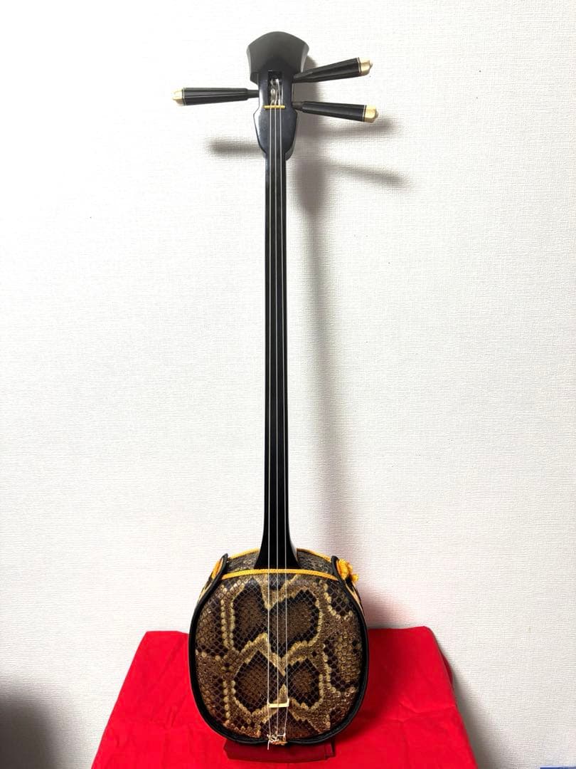 沖縄ちむぐくる三線　本蛇皮　強化張り　価格応相談可