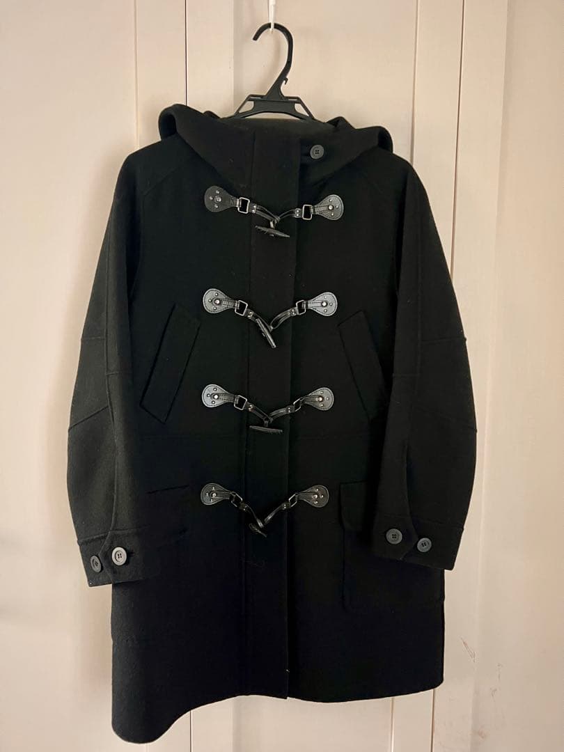ADORE アドーア／ダッフルコート ブラック サイズ38