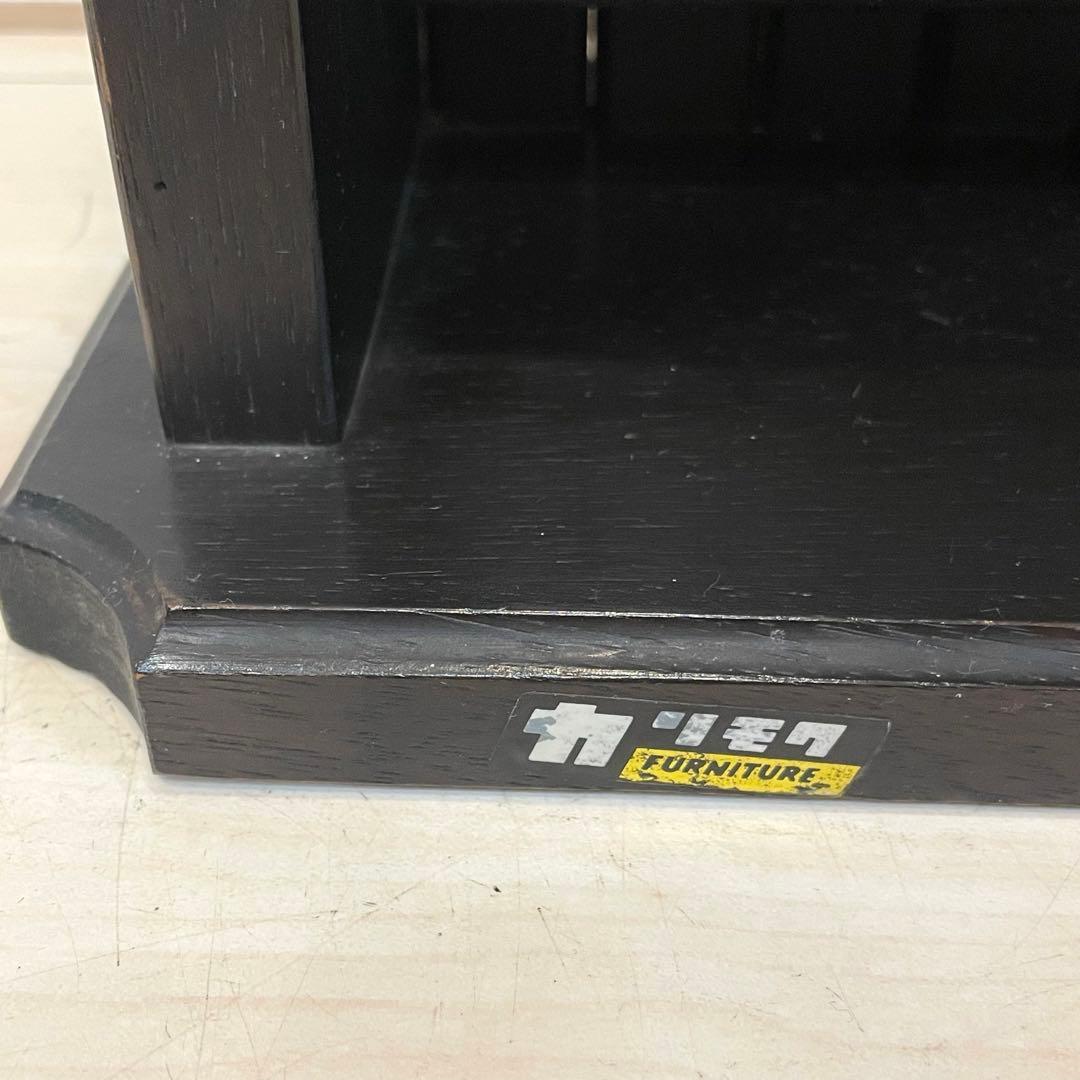 希少】オールドカリモク 木製マガジンラック スリッパラック 収納棚 レトロ