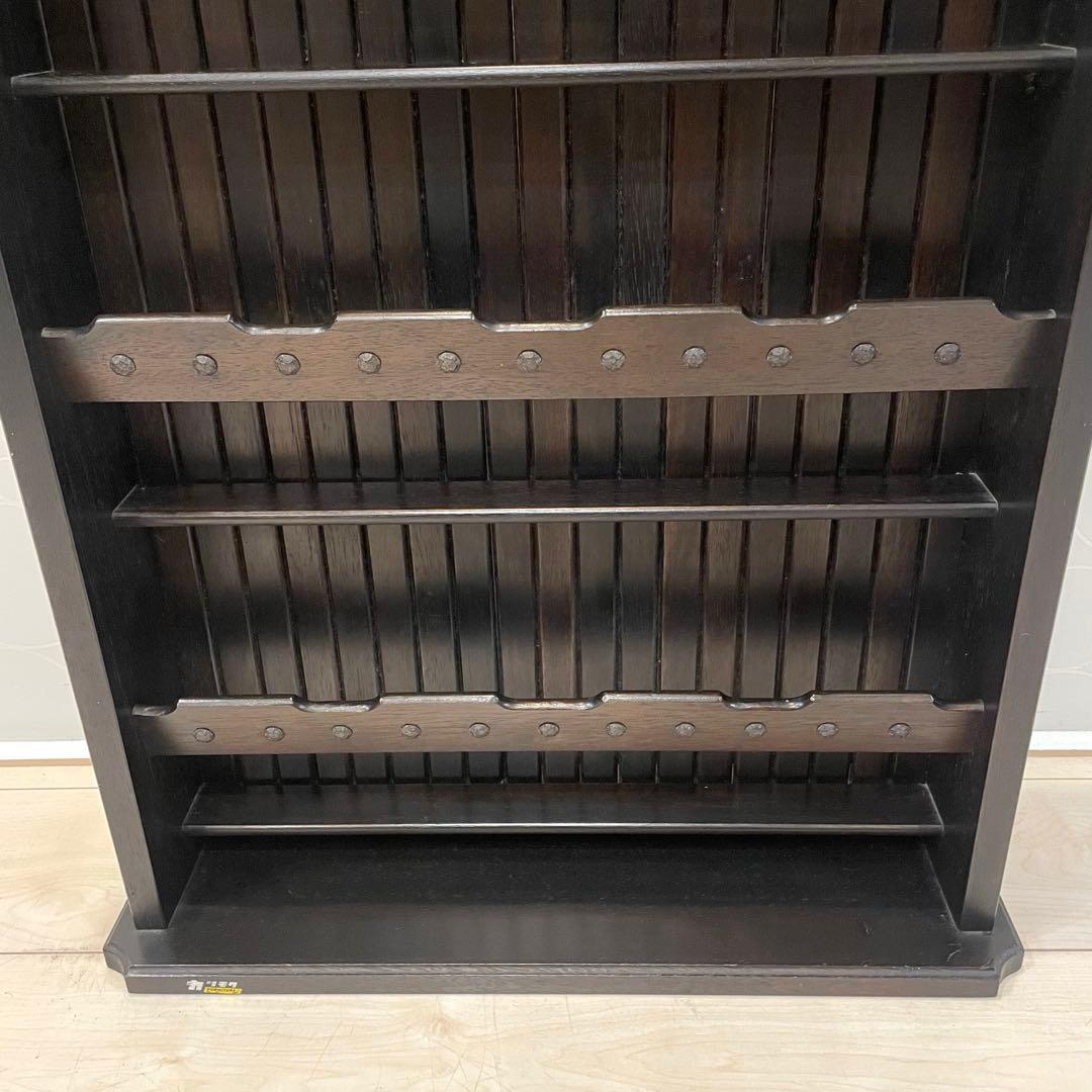 希少】オールドカリモク 木製マガジンラック スリッパラック 収納棚 レトロ