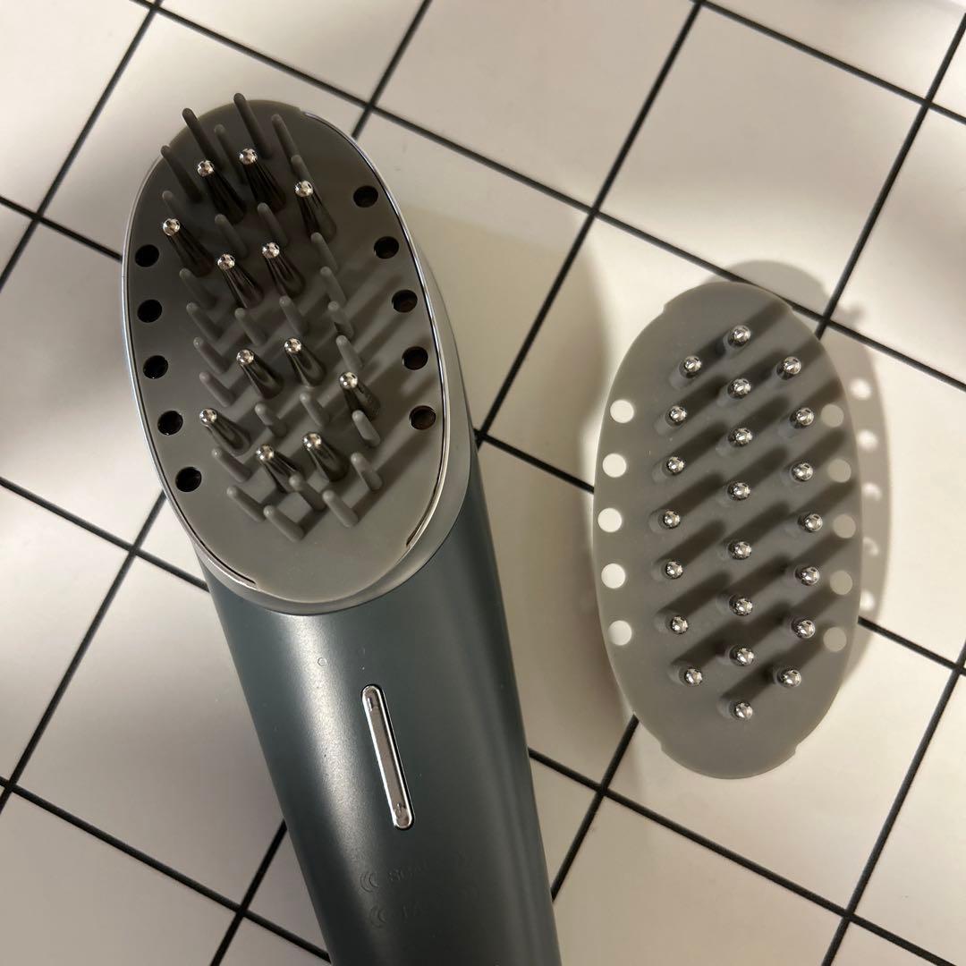 mysé スカルプブラシ グレー 充電器付き