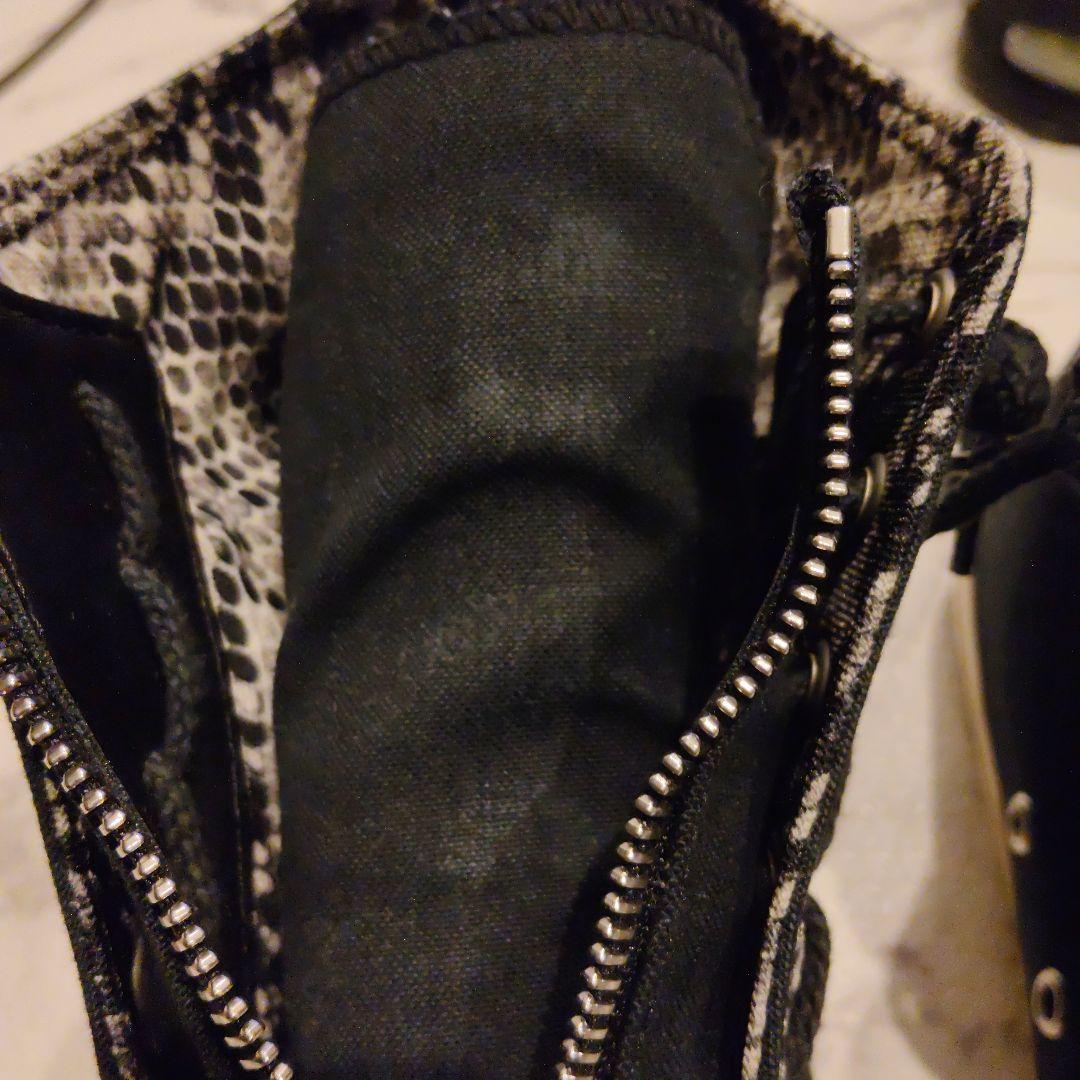 コンバース ノンネイティブ ブラック ジッパースニーカー キムタク