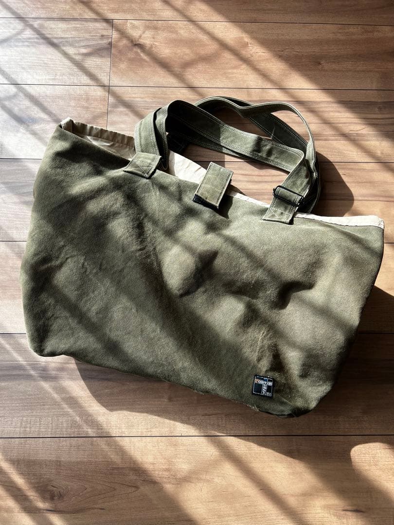90s STUSSY × PORTER ファーストコラボ トートバッグ 紺タグ