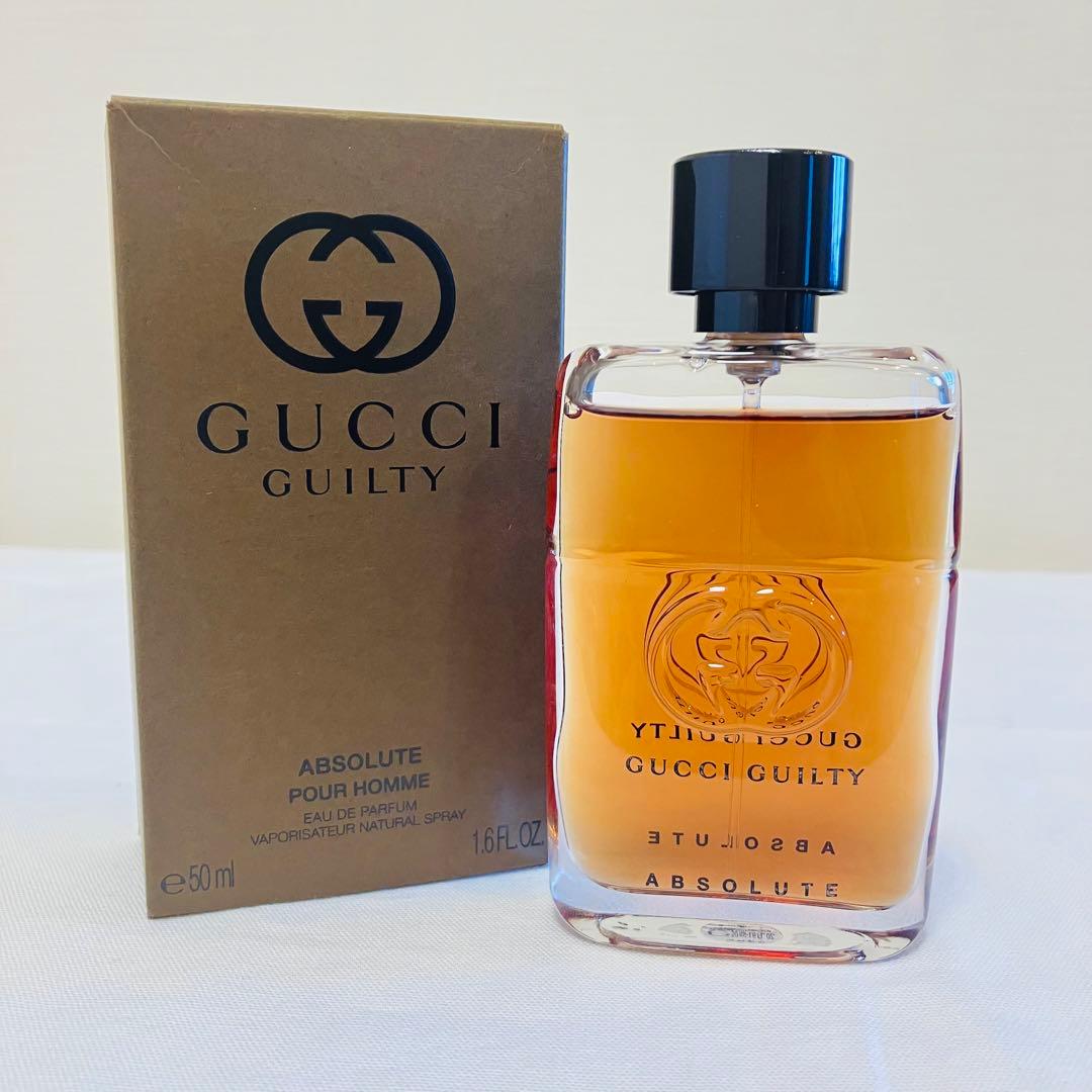 新品　グッチ　ギルティ　アブソリュート　プールオム　オーデパルファム　50ml