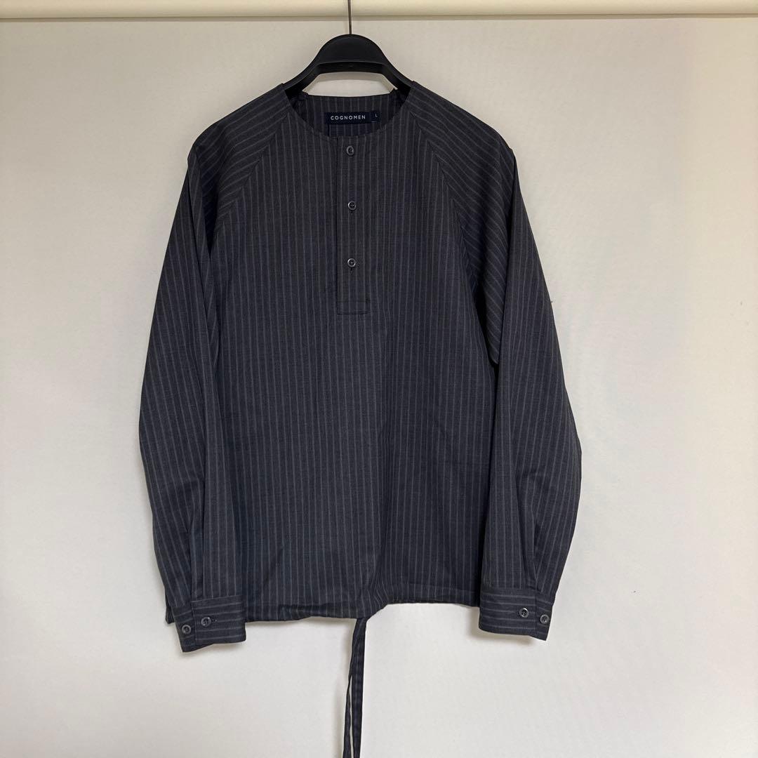 【タグ付き】Cognomen ストライプ 長袖シャツ L