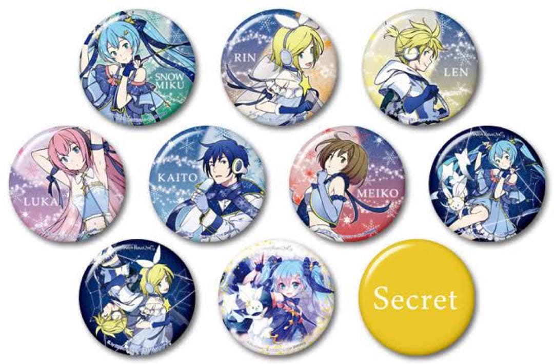 【希少品】　雪ミク　2017 缶バッジ　全セット　シークレット込み　自宅保管 a91ff6fd3b6287ecf297af488ec052