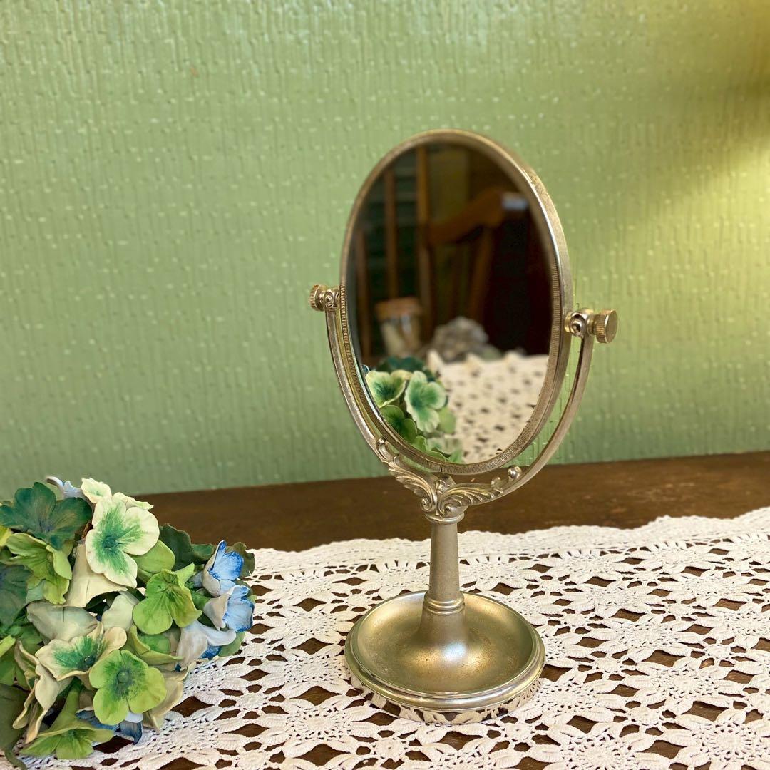 資生堂 ミラー 鏡 花椿会 置き鏡 昭和レトロ ビンテージ インテリア
