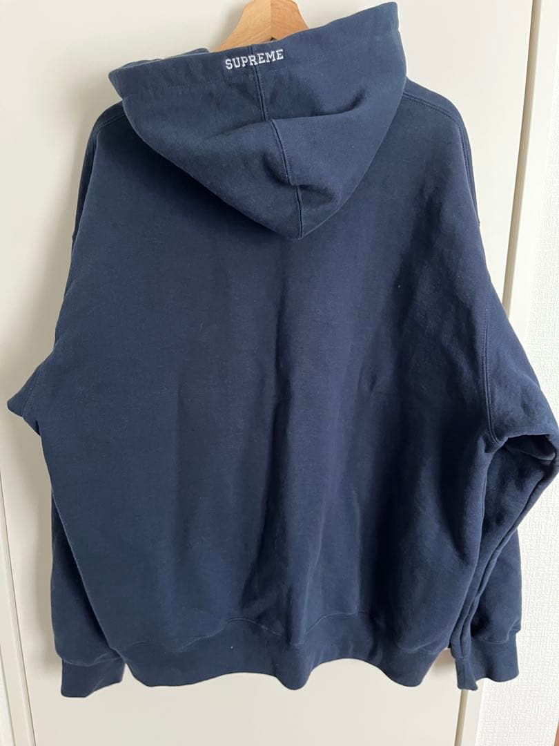 supreme なごみちゃん着用 ネイビー S刺繍 ジップパーカー sロゴ