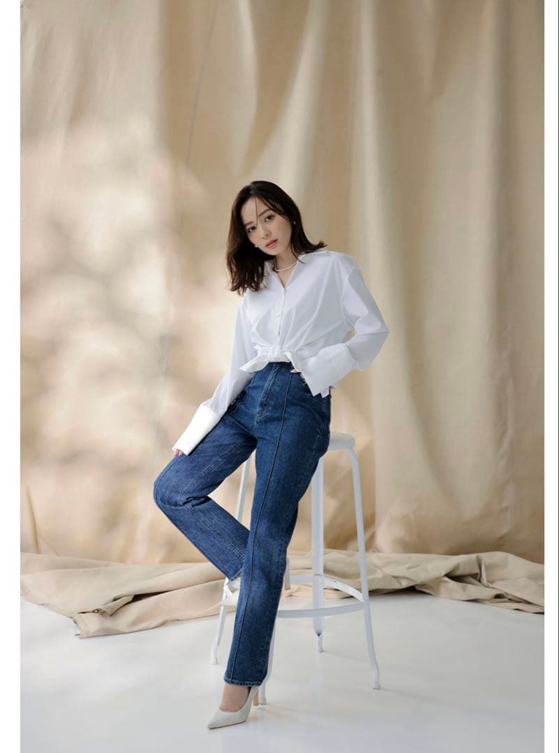 未使用 YANUK anuans Pintuck Straight OAB 23