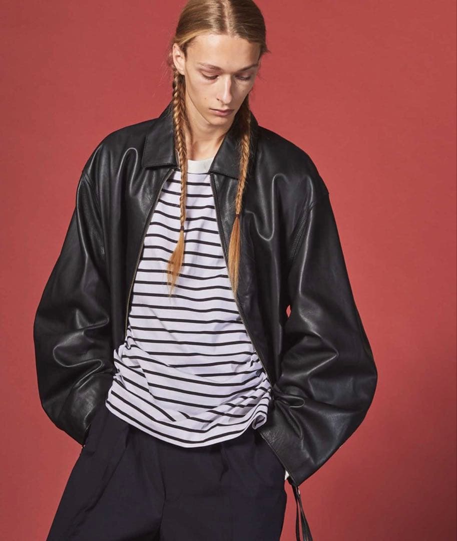 MAISON SPECIAL ブラック レザージャケット