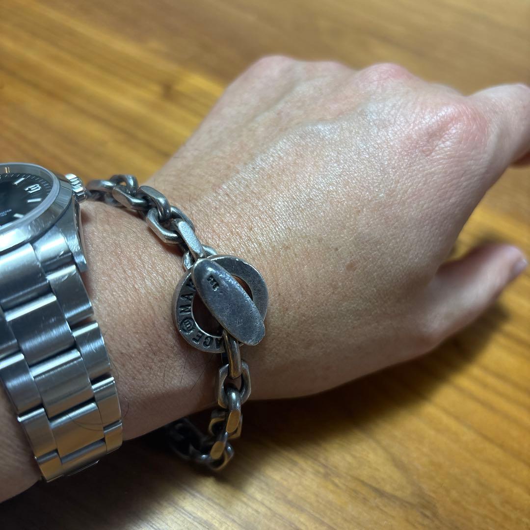 希少 ピースメーカー ブレスレット チェーン 刻印 シルバー925 22cm