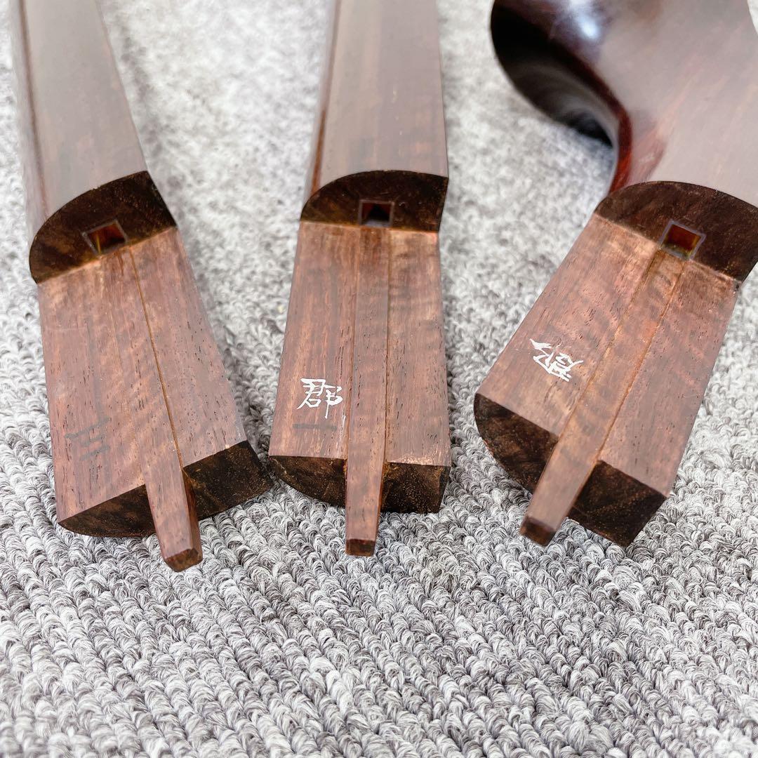 三味線 細棹 金細 トチ紅木 一本溝 綾杉彫り胴 K9 和楽器 - メルカリ