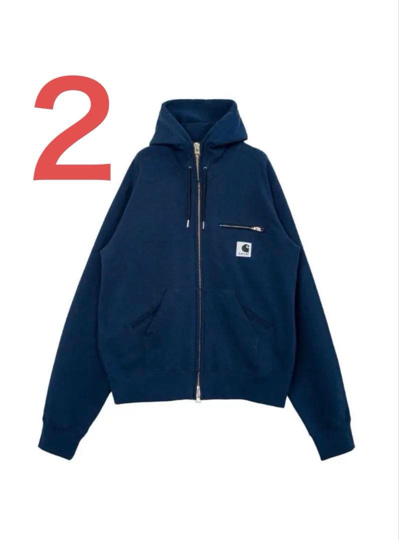 トップス sacai Carhartt WIP Cotton Jersey Hoodie