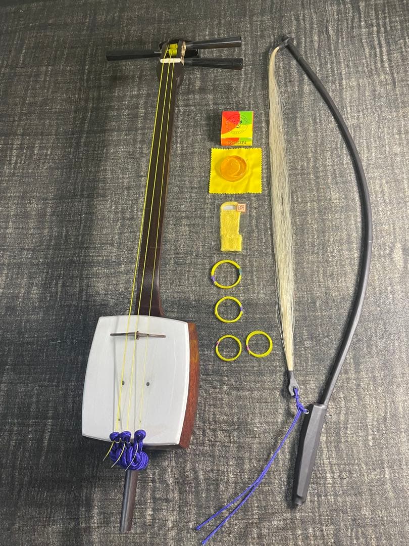 和胡弓 木製　弓　付属品セット