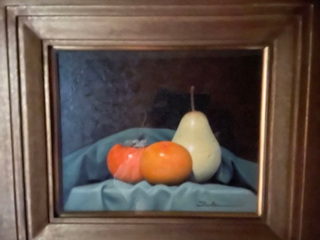 柿と洋梨 滝沢直次 F3号 L108487256 - 絵画オンライン アウトレット