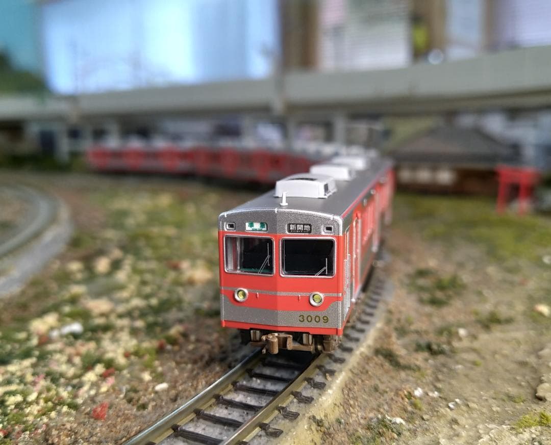 神戸電鉄3000系・中期型・新塗装・ワンマン 4両セット Nゲージ - メルカリ